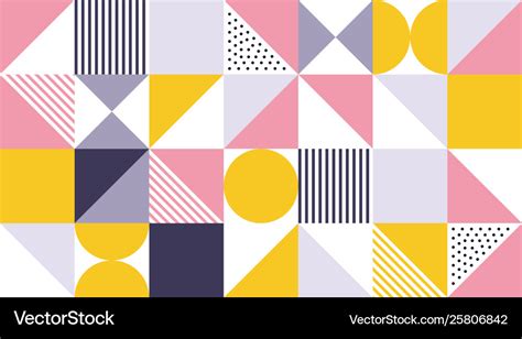 Geometric pattern abstract color design Royalty Free Vector