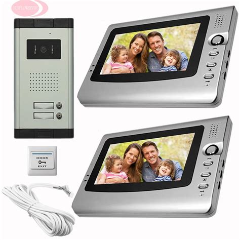 SUNFLOWERVDP 7inch Intercom Systems For Home Interphone With Camera Hands Free Monitor Video ...