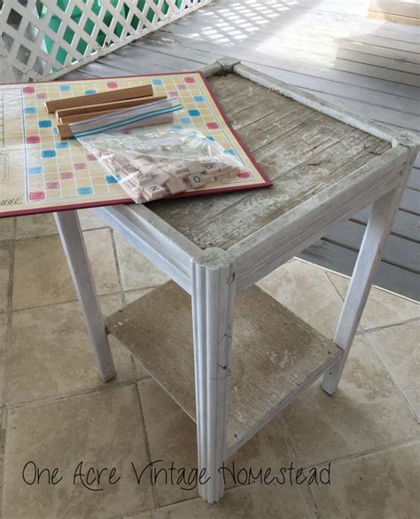 Scrabble Game Board Table - An Upcycle Craft Project