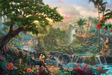 🔥 Download The Jungle Book Thomas Kinkade Walt Disney Art Cartoon Movie Wallpaper by @sjohnson54 ...