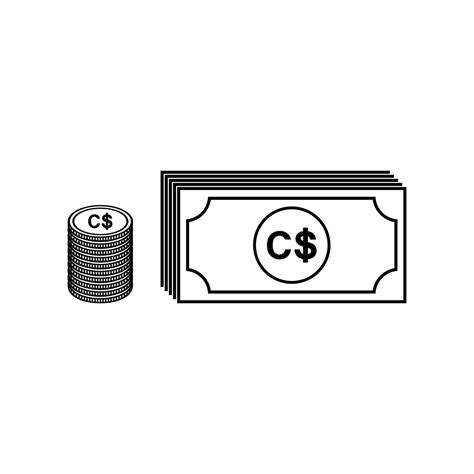 Canada Currency, CAD, Canadian Dollar Icon Symbol. Vector Illustration ...