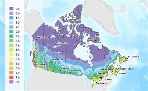 Hardiness Map - Florissa | Flower Bulbs, Perennials, Roses, Small Fruits & Vegetables in Canada.