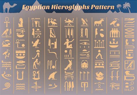 Ancient Egyptian Hieroglyphs Vector - Download Free Vector Art, Stock Graphics & Images