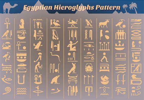 Ancient Egyptian Hieroglyphs Vector - Download Free Vector Art, Stock Graphics & Images