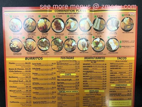 Online Menu of Mexican Taco Shop Restaurant, Topeka, Kansas, 66611 - Zmenu