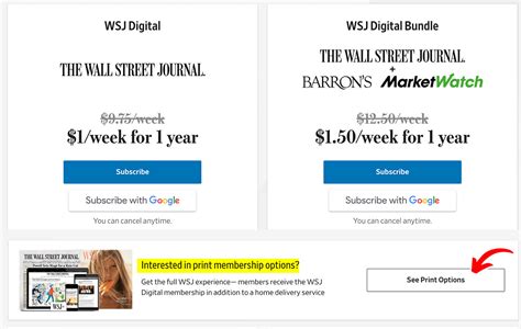 WSJ Subscription Cost: Digital + Print Delivery Rates • 2023