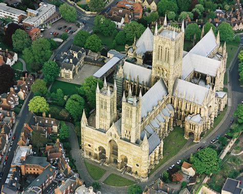 Aerial Cathedral Angled - Lincoln Cathedral