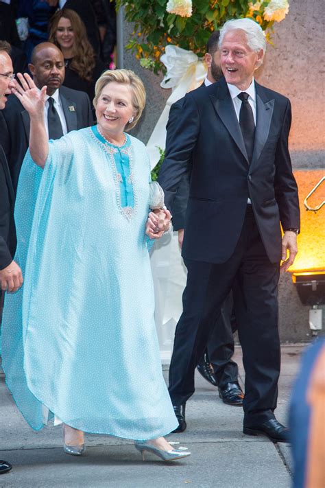 Hillary Clinton Swaps Her Pantsuit for a Caftan, Becomes This Wedding ...