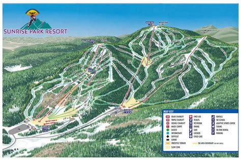 Sunrise Park Resort Ski Area Trail Map