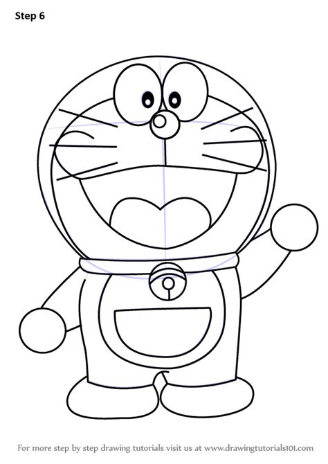 Learn How to Draw Doraemon (Doraemon) Step by Step : Drawing Tutorials