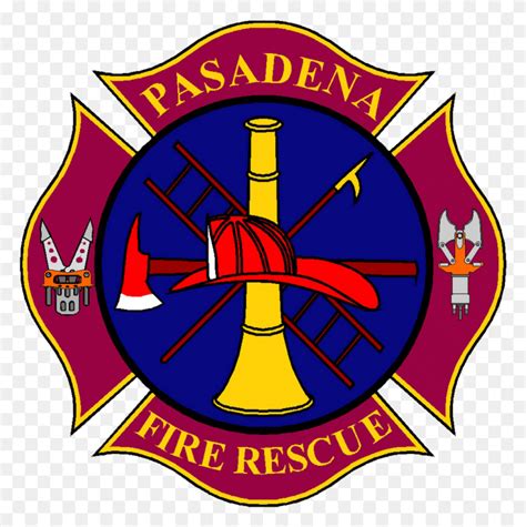 Contact Pasadena Fire Rescue - Fire Department Logo Clipart - FlyClipart