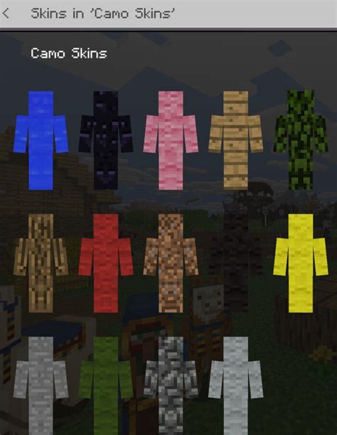 MCPE/Bedrock Camo Skins – Minecraft Skins – MCBedrock Forum