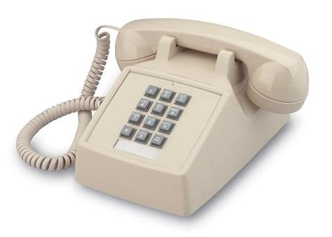 Cortelco Retro Ash Push Button Wall Phone - 255444-V0E-20MD - Phones - CDW.com