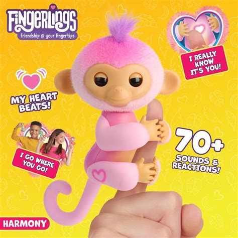 Fingerlings Monkey Pink - Harmony - Character Toys