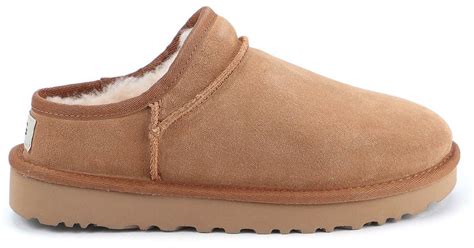 UGG Wool Classic Slippers in Light Brown (Brown) - Lyst