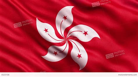 4K Flag Of Hong Kong Seamless Loop Ultra-HD Stock Animation | 6525106