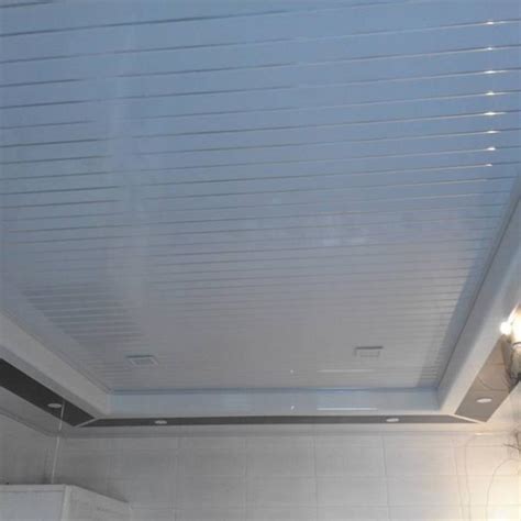 250*7.5mm Gloss White Ceiling Panels , Pvc Laminated Ceiling Panel Non Flammable