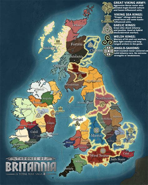 All 10 Playable Factions in Thrones of Britannia* (Much more info and ...