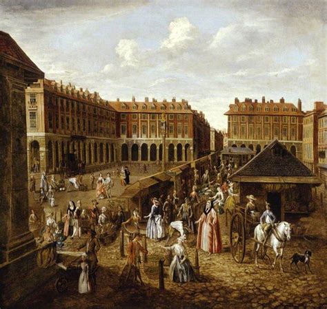 Covent Garden Piazza and Market, London by Joseph van Aken, 1726–1730 ...