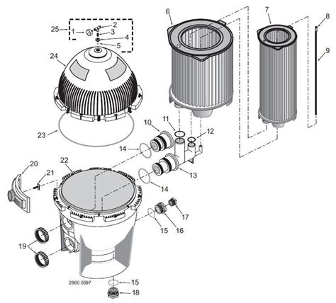 Pentair Sta-Rite System:3 Modular Media Cartridge Filter | 300 sq. ft. | S7M120 Parts | Active ...