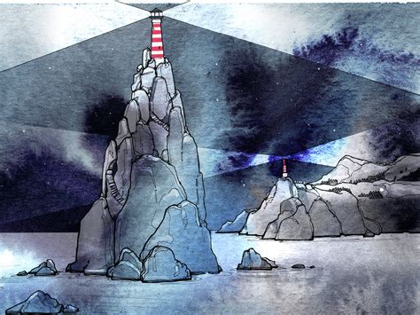 Lighthouse_Norway_3 by Ekaterina Shchekina on Dribbble