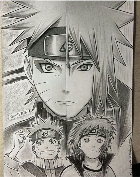 naruto minato | Naruto sketch, Naruto minato, Naruto drawings