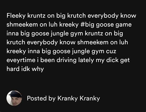 Kranky Kranky spotify bio : r/yeat_