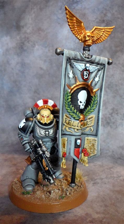 Relictors Primaris Space Marine Ancient w/ Banner - Wargaming Hub