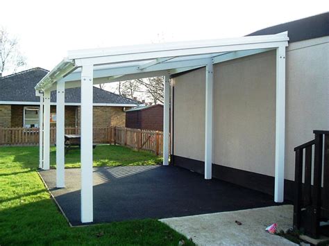 5m Powder Coated Aluminium Free Standing Canopy, Lean-to, Patio Cover, Carport | eBay