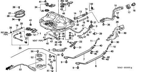 Honda Civic Tube, filler neck - 17651-SR3-000 | Honda Parts Center, Irvine CA