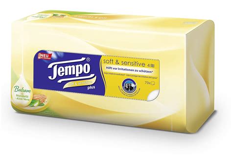 Tempo Facial Tissue Soft And Sensitive Box 4 Ply - 70 Pulls : Amazon.in ...