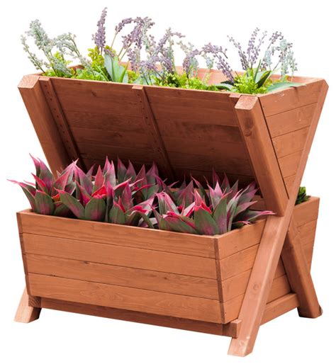 2-Tier Planter Box - Transitional - Outdoor Pots And Planters - by ...