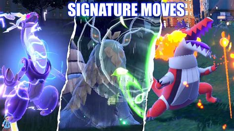 Pokemon Scarlet & Violet - ALL Legendary & Starter Signature Moves - YouTube