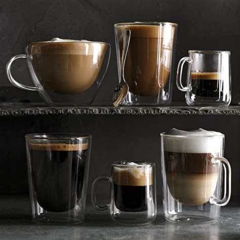 Double Wall Glass Espresso Cups, Set of 4 | Williams Sonoma