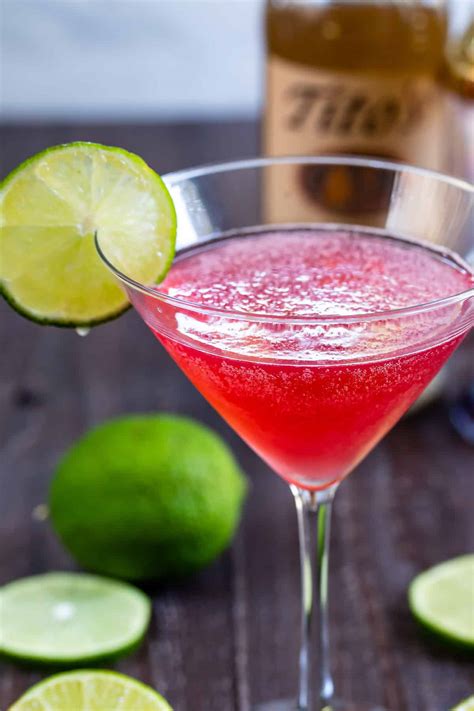 Cosmopolitan Cocktail Recipe - just 4 ingredients! - Crazy for Crust