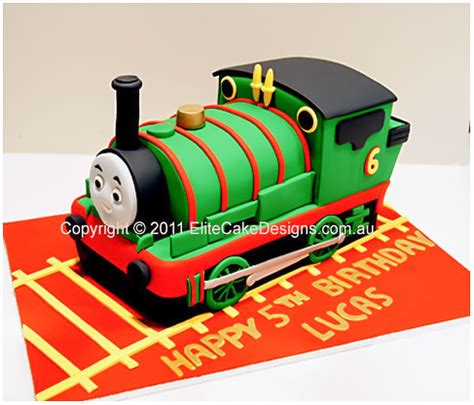 Percy Train Birthday Cake, Thomas and Friends Birthday cake, Children's Birthday Cake, 1st ...