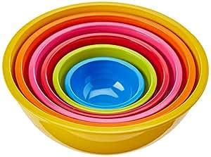 Amazon.com: Zak Designs Assorted Yellow Bright, Set of 6 Bowls: Mixing Bowls: Kitchen & Dining