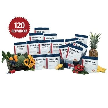 4Patriots Emergency Food Supply - 72-Hour Survival Kit - Freeze Dried ...