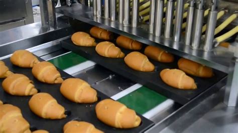 Croissant Production Line, Automatic Croissant Prodcution Line, French Bread Making Machine ...