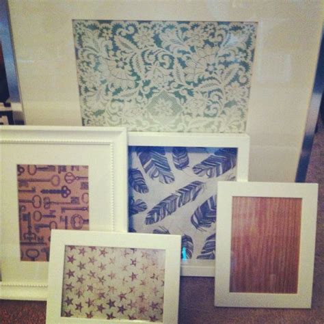 Ikea frames + Micheals paper = wall collage. | Ikea frames, Wall ...