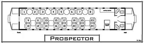 Prospector Train Seating Plan