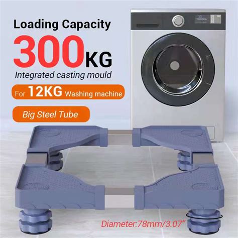 300KG Heavy Duty Washing Machine Stand Adjustable Fridge Stand ...