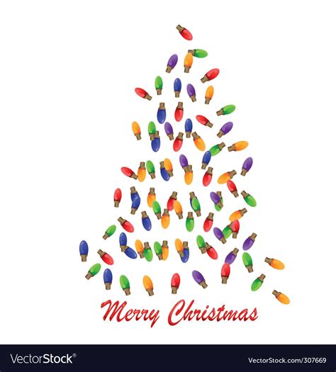 Christmas lights Royalty Free Vector Image - VectorStock