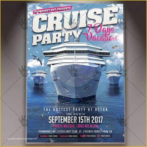 Free Boat Party Flyer Template Of Summer Cruise Party - vrogue.co