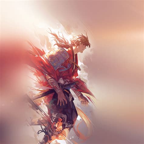 aw64-hanyijie-hero-red-handsomeillustration-art-anime-flare-wallpaper