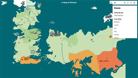 Detailed Westeros Map