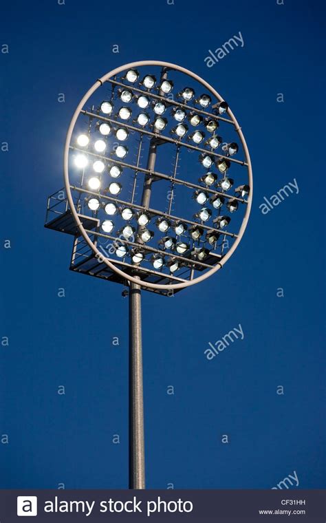 New floodlights at Trent Bridge, home of Nottinghamshire County Cricket ...