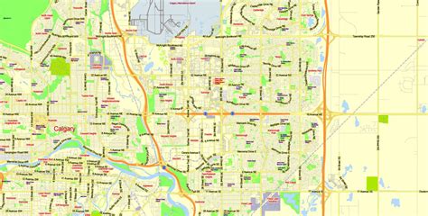 Calgary Canada Zip Code Map