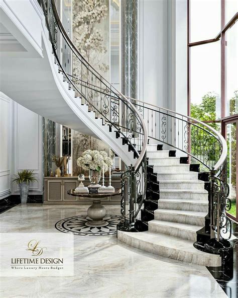 Luxury Stairs, Staircase Railing Design, Luxurious Staircase, Glass ...