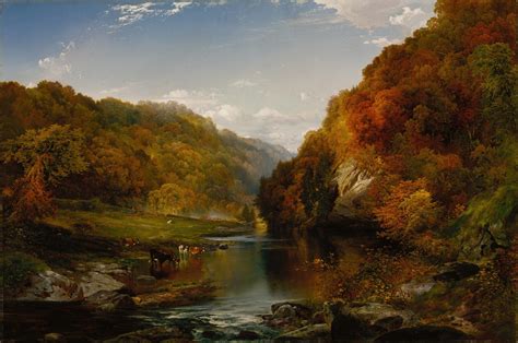 Autumn Afternoon, the Wissahickon by Thomas Moran - Artvee